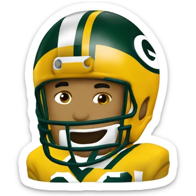 Green Bay packers cheesehead sticker