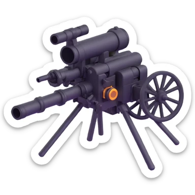 gatling gun sticker