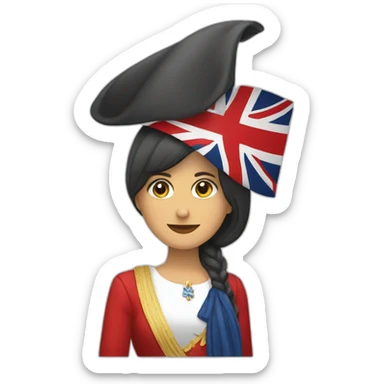 Mujer sosteniendo bandera peronista sticker