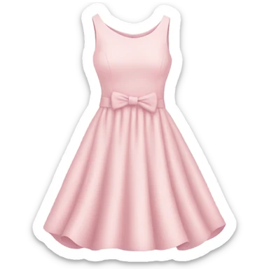 formal pastel pink dress sticker