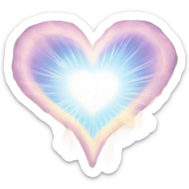 Spiritual healing heart  sticker