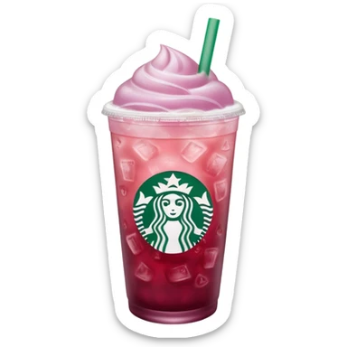 starbucks strawberry açaí lemonade refresher  sticker