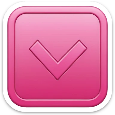 square pink check mark sticker