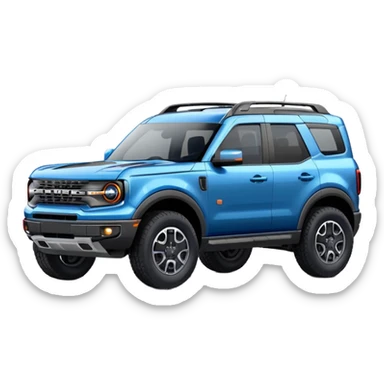 blue Ford bronco sport sticker