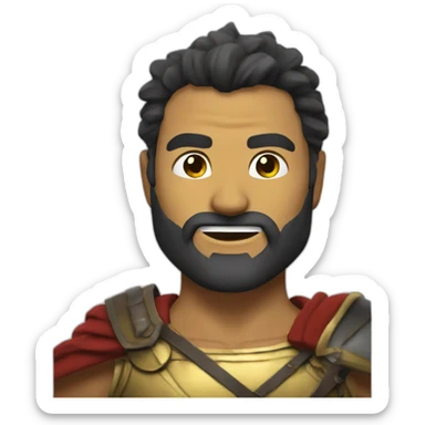Leonidas smile sticker