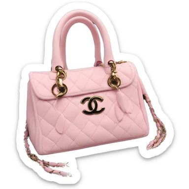 Bag Chanel pink cute sticker