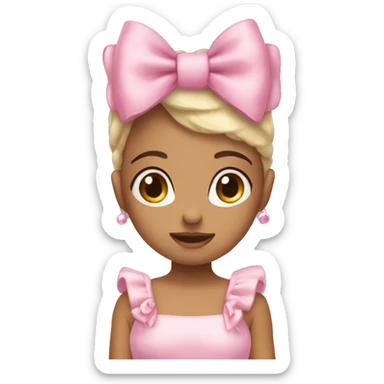emoji Coquette 𐙚 It's a pink bow sticker