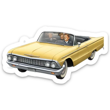 John F. Kennedy cars incident sticker