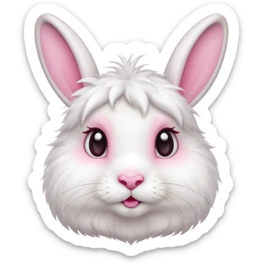 a cute and sweet rabbit sticker