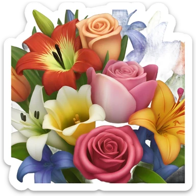 flower bouquet  sticker
