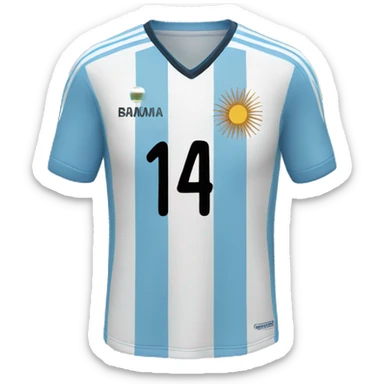 Argentina soccer jersey sticker