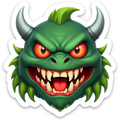 A very big scary monster sticker