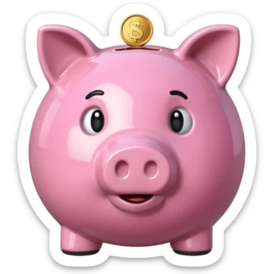 piggy bank sticker
