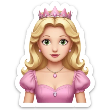 Glinda from Wicked movie, pink sticker