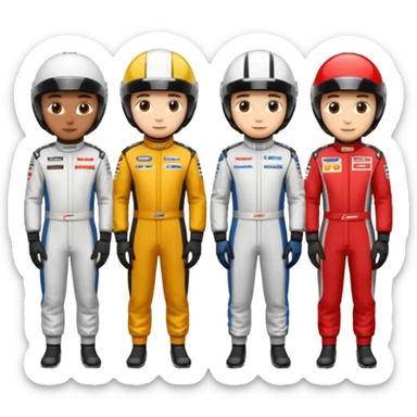 car racing drivers
 sticker