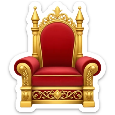Empty throne sticker