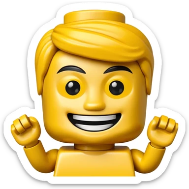 a lego character sticker