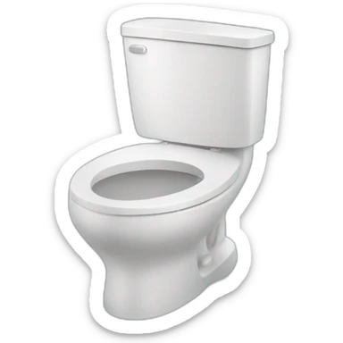 Skibidi toilet head popping out sticker