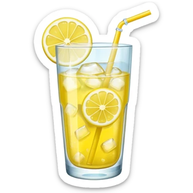 lemonade with big ice sticker