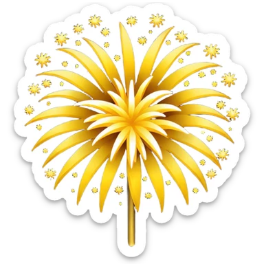 fireworks yellow sticker