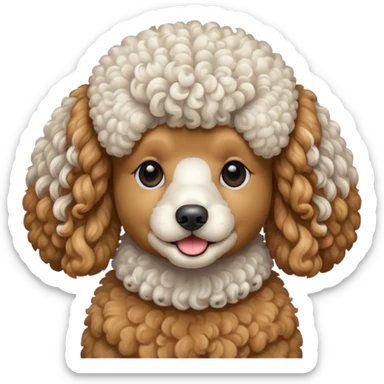 Perro poddle sticker