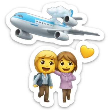 Un avion qui fonde contre deux tour jumelles sticker