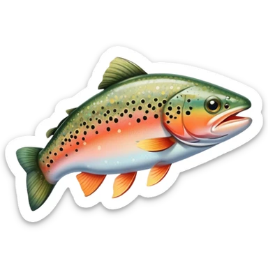 Truite sticker