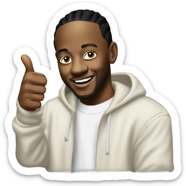 Kendrick lamar thumbs up sticker