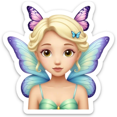 fairy Pastel butterfly  sticker