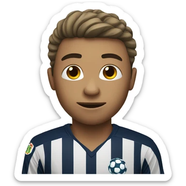 Soccer player with a ball sticker