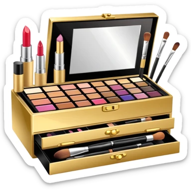 make up box sticker