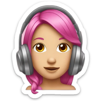 girlish headphone sticker