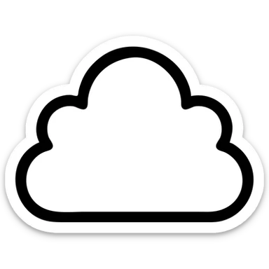 облако 4 выступами sticker