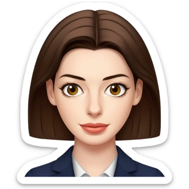 Anne Hathaway as Emma Morley in One Day sticker