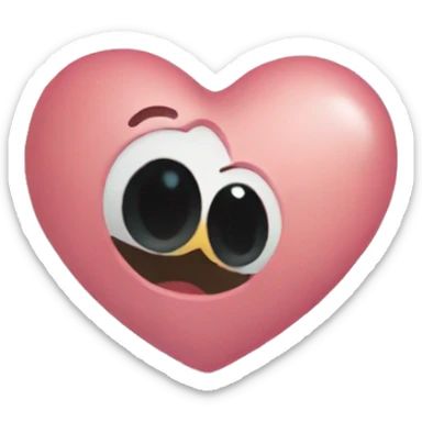 heart that says I love silent voice inside of it sticker