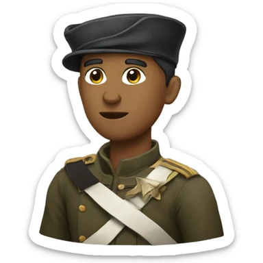 a revolutionary soldier sticker