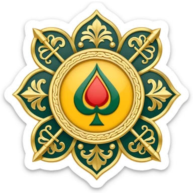 Emblem of the Islamic Revolutionary Guard Corps, an Iranian military institution sticker