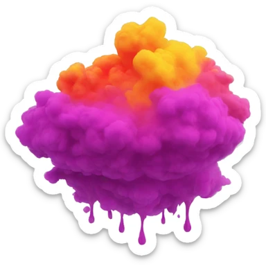 Holi colour in air sticker