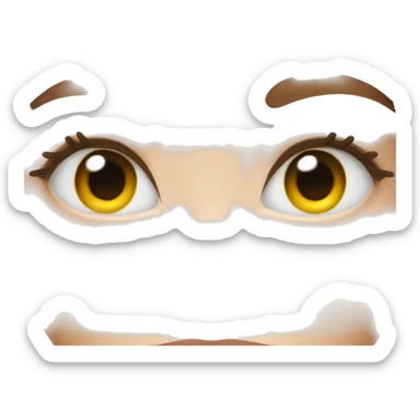 Long eyelashes sticker