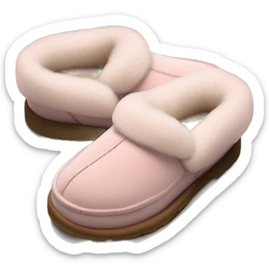 Light pink UGG Tasman slippers  sticker