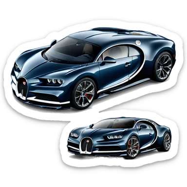 Bugatti Chiron car sticker