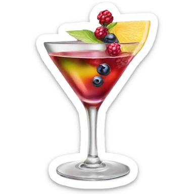 Cocktail wildberry lillet sticker