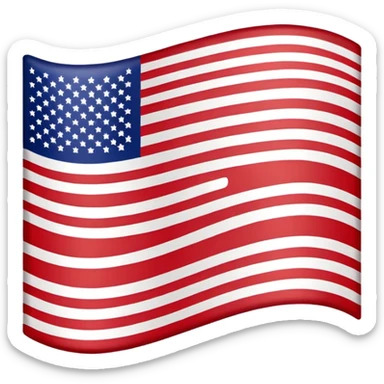 American flag turned upside down  sticker
