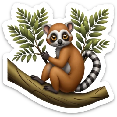 lemur tree sticker