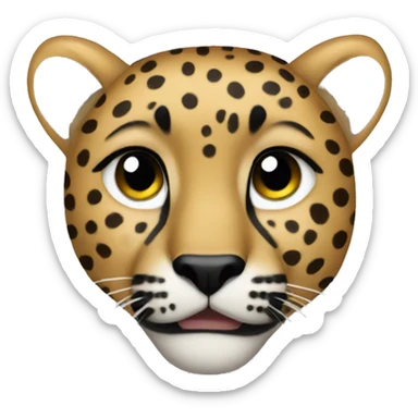Cheeta bow sticker