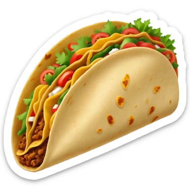 Tortilla taco sticker