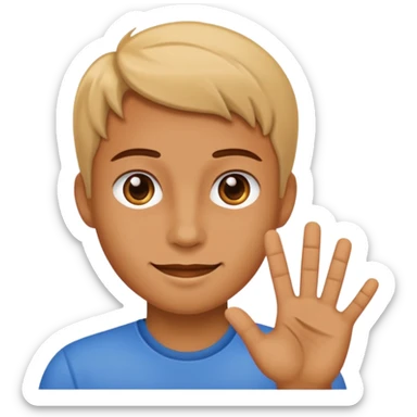 Un humain qui dit OK sticker