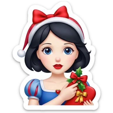 Disney snow white Christmas  sticker