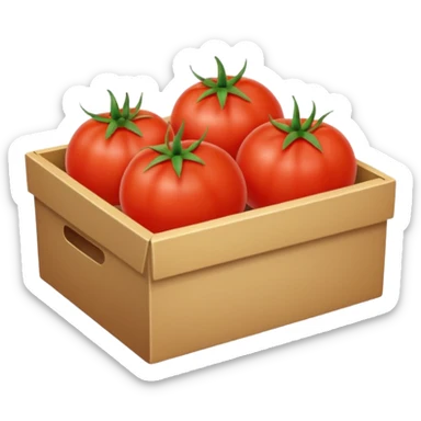 A box of tomatoes sticker