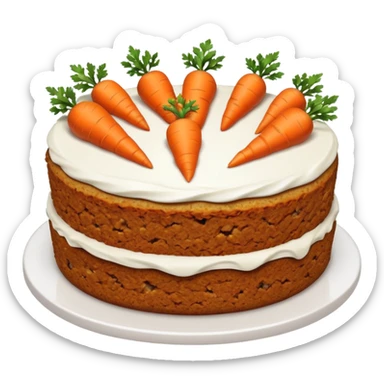 Carrot cake sticker